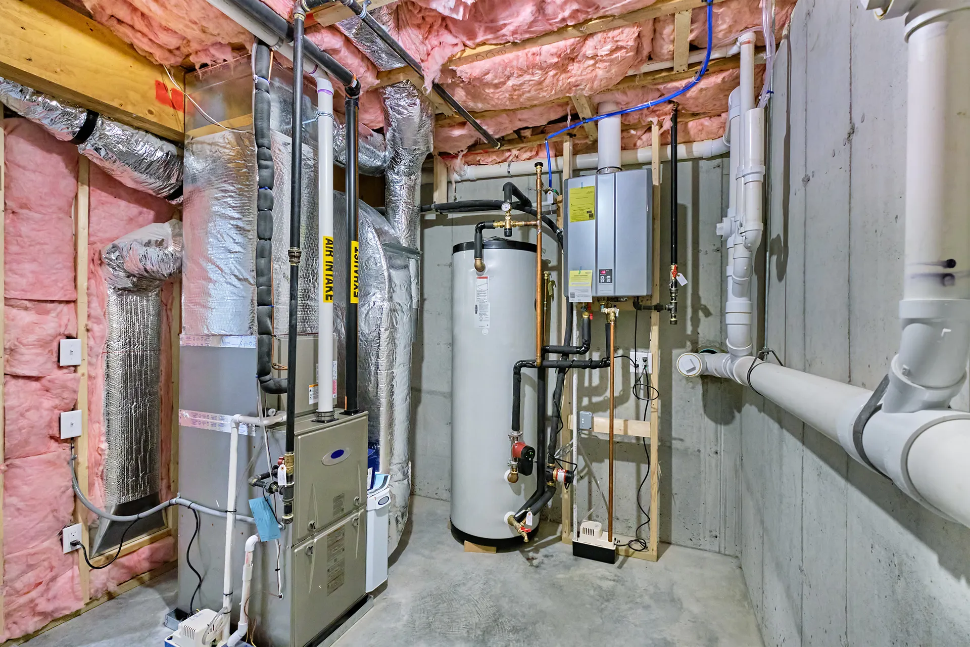 water heater in basement