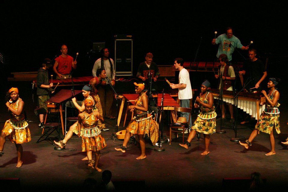 A dance and marimba performance.