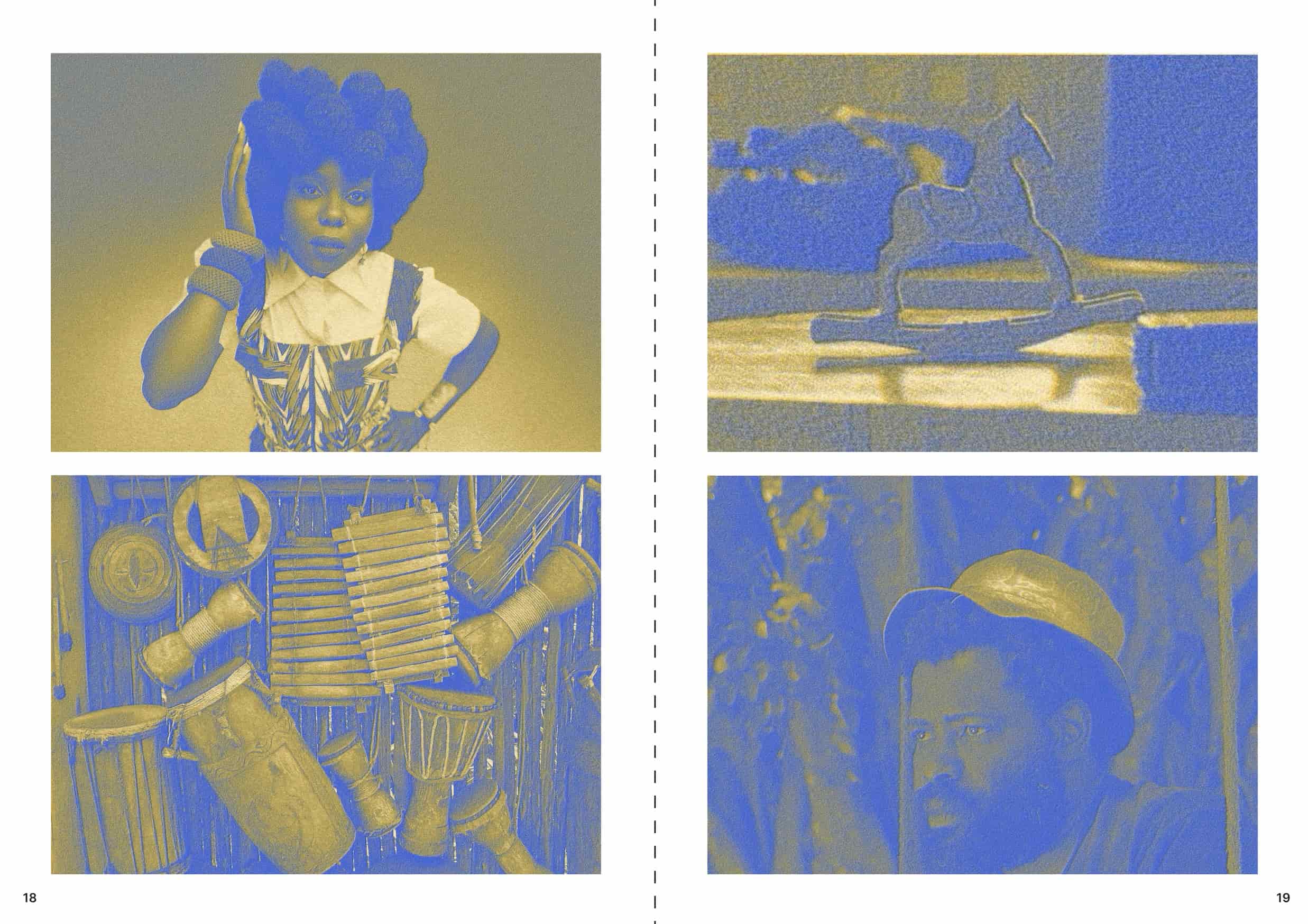 A page from inside the Landlocked zine.