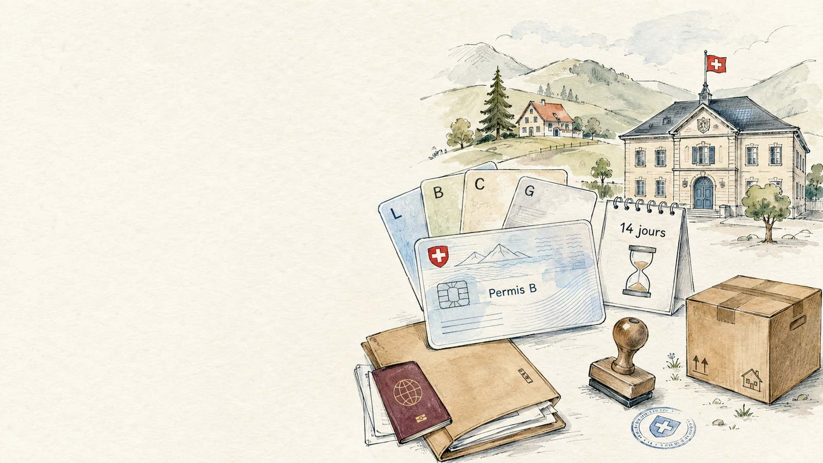 Permis de séjour en Suisse : L, B, C ou G, lequel pour un Français ?