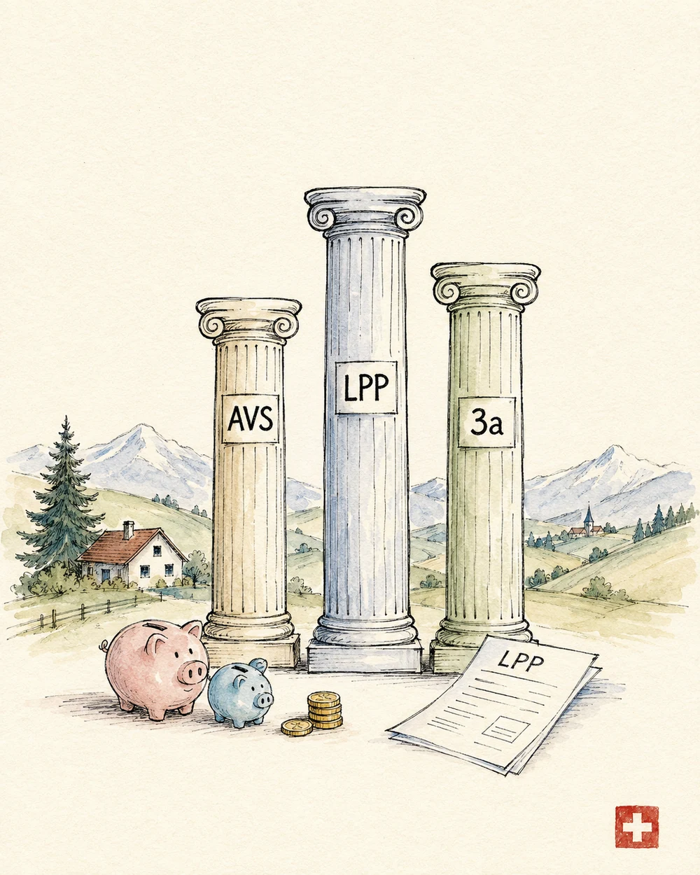 Comment fonctionne la retraite en Suisse quand on vient de France ?