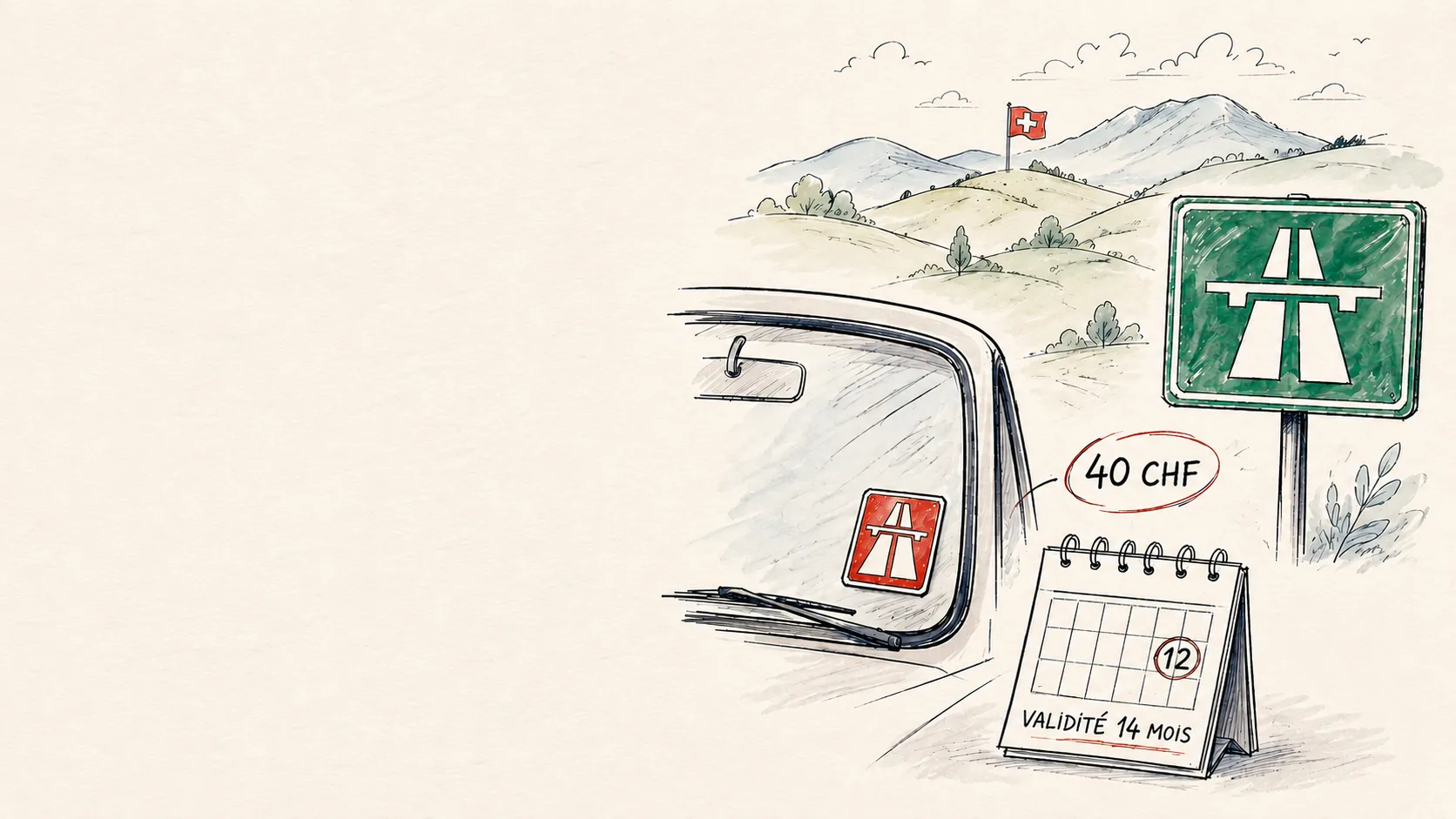 Vignette autoroute suisse : prix, achat et validité