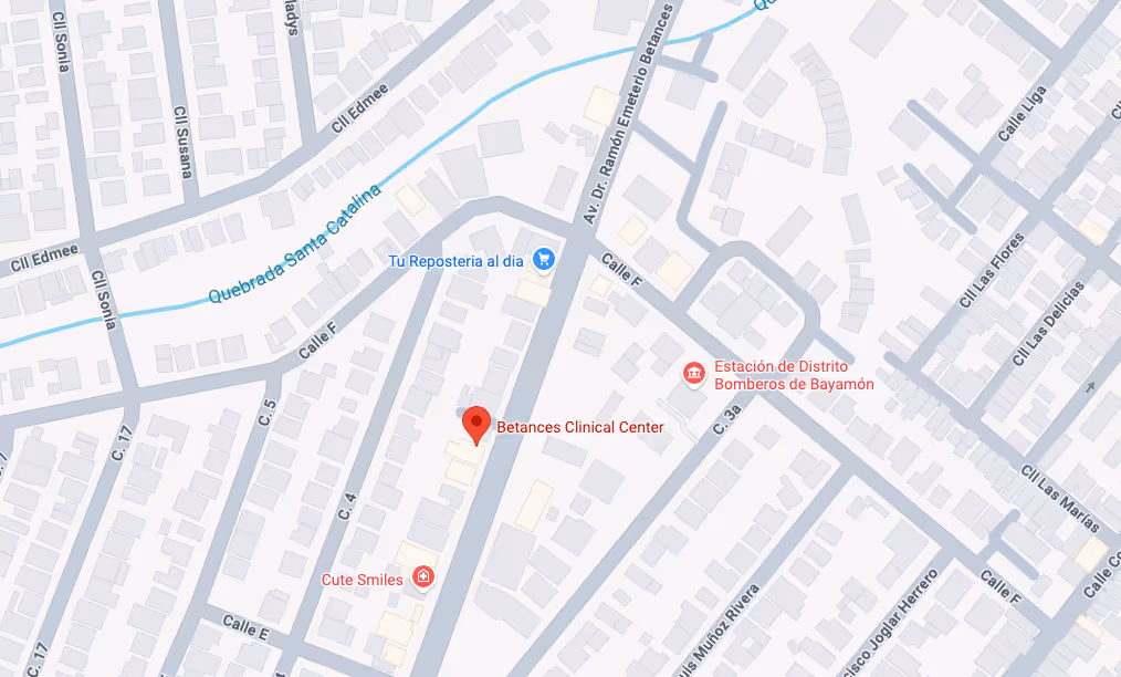Mapa de localización de Betánces Clinical Center