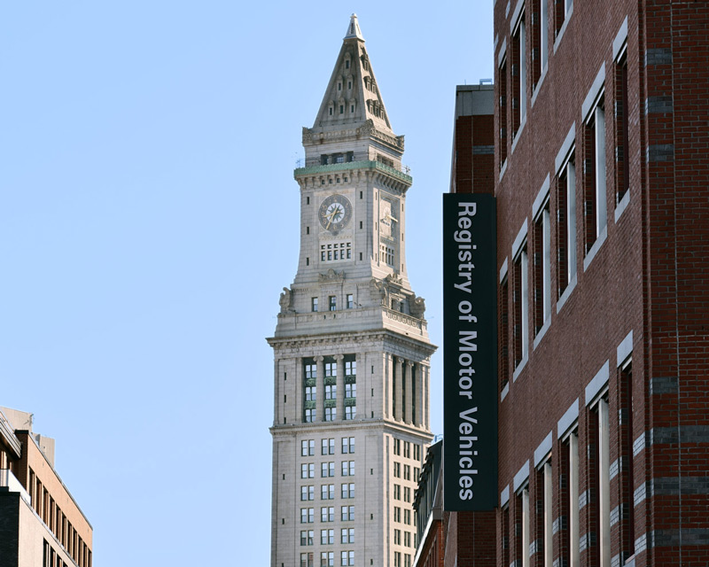 RMV building in downtown Boston