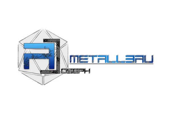 Logo mit den Buchstaben AJ und dem Schriftzug Metallbau Joseph.