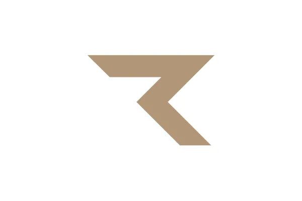 Braunes stilisiertes R-Logo auf weißem Hintergrund.