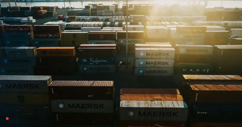 Danish logistics terminal representing investment and international trade