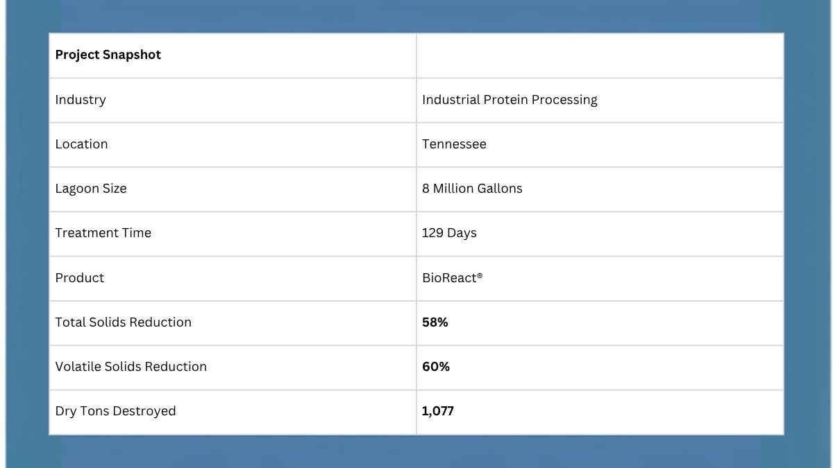 Project snapshot for industrial wastewater