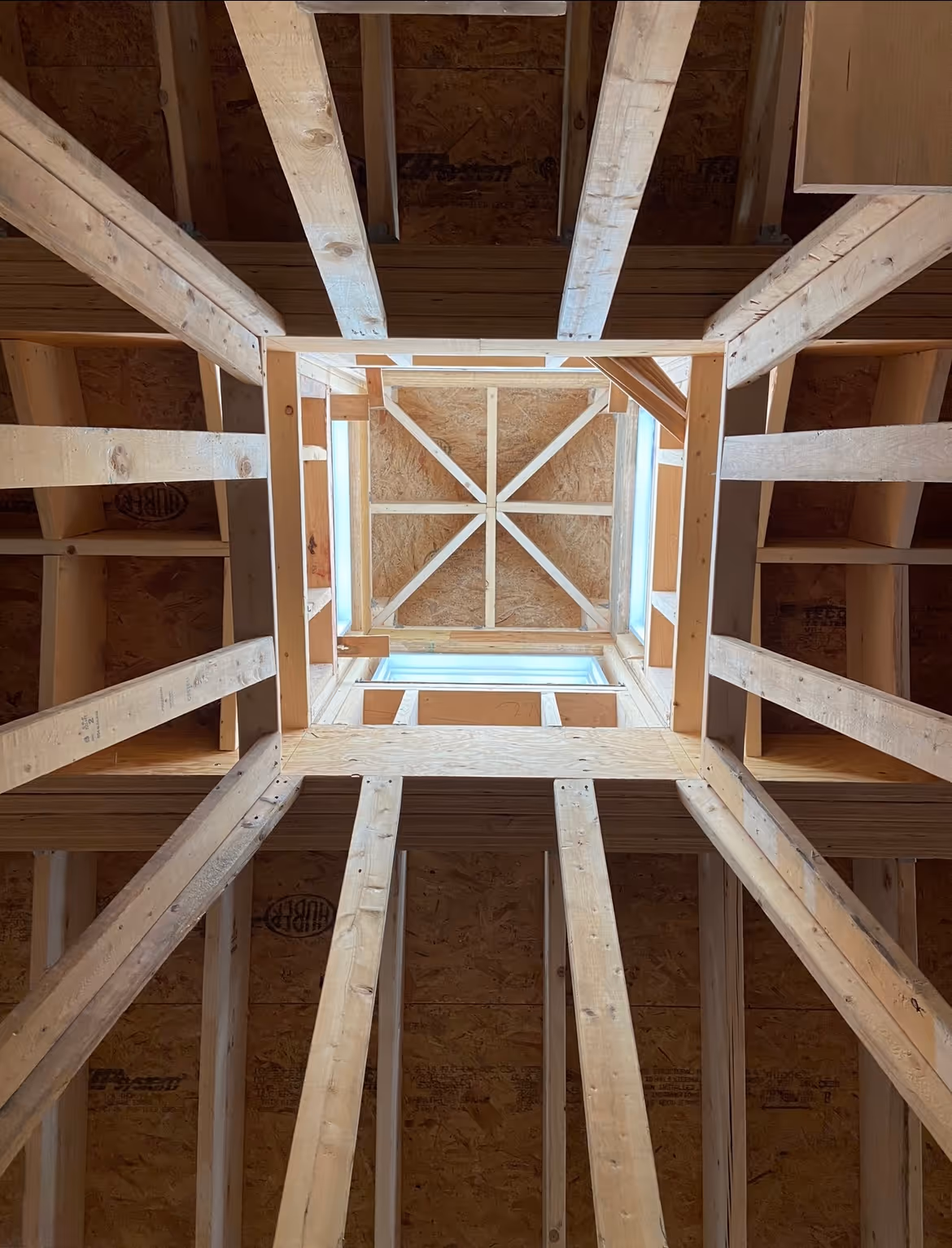 Ceiling Boards and windows representing new construction painting services by BLC