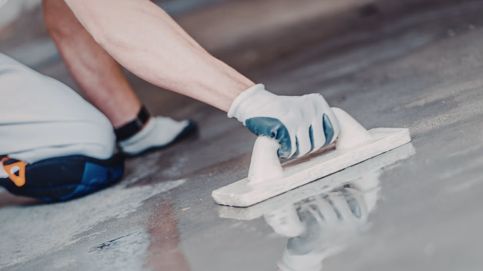 concrete surface preparation close up