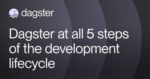 Dagster at all 5 Steps of the Development Lifecycle
