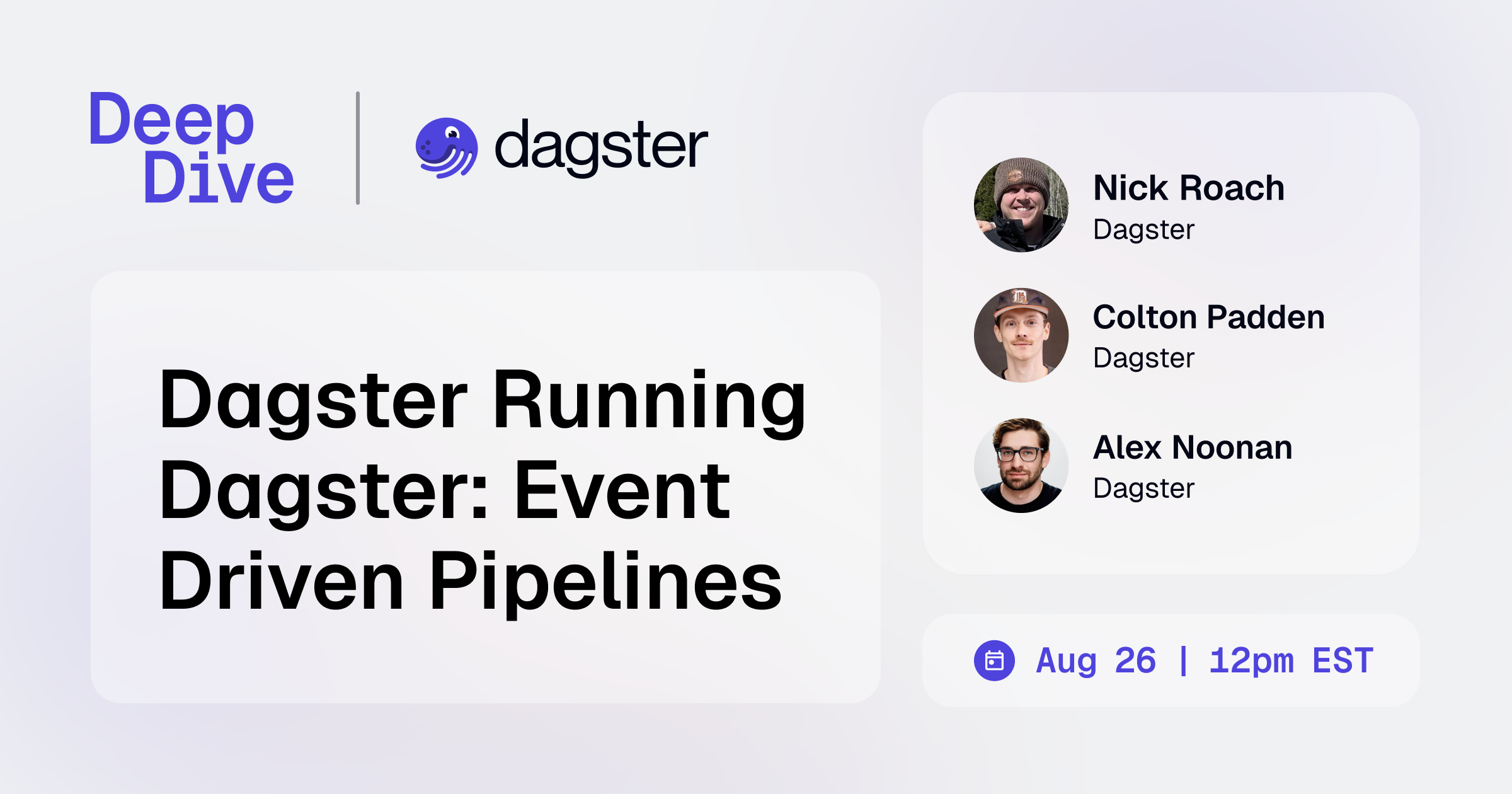 Dagster Running Dagster: Event Driven Pipelines