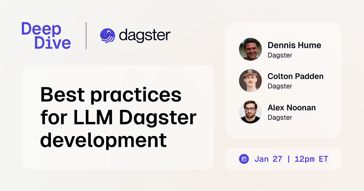 Best Practices for LLM Dagster Development