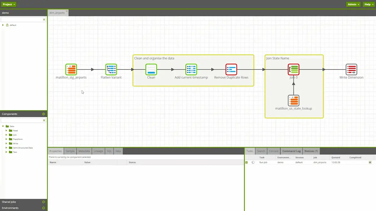 Key features of Matillion