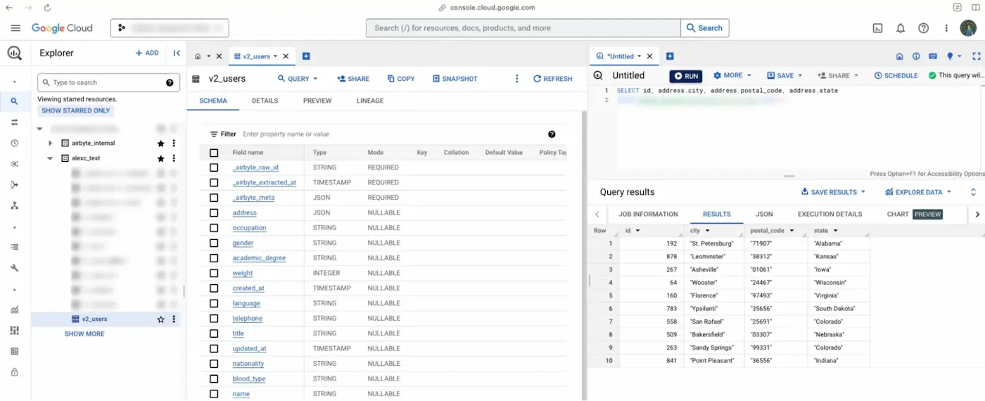 Key features of Airbyte