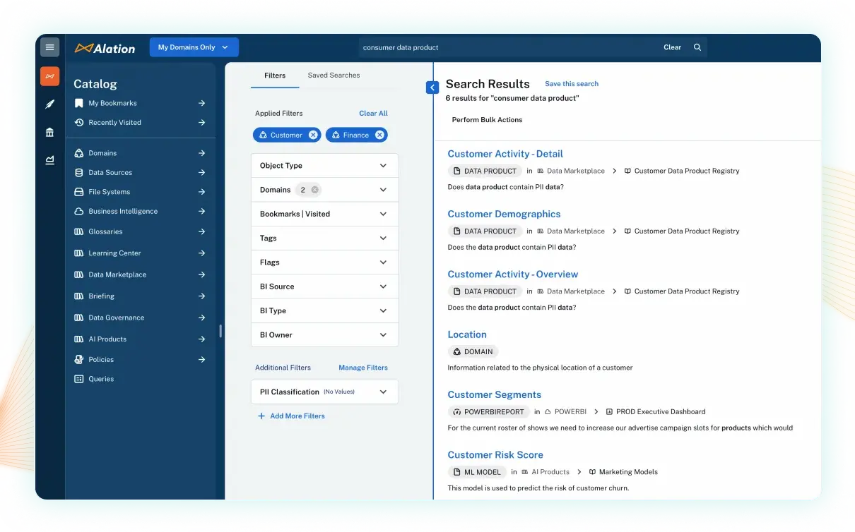 Key features of Alation