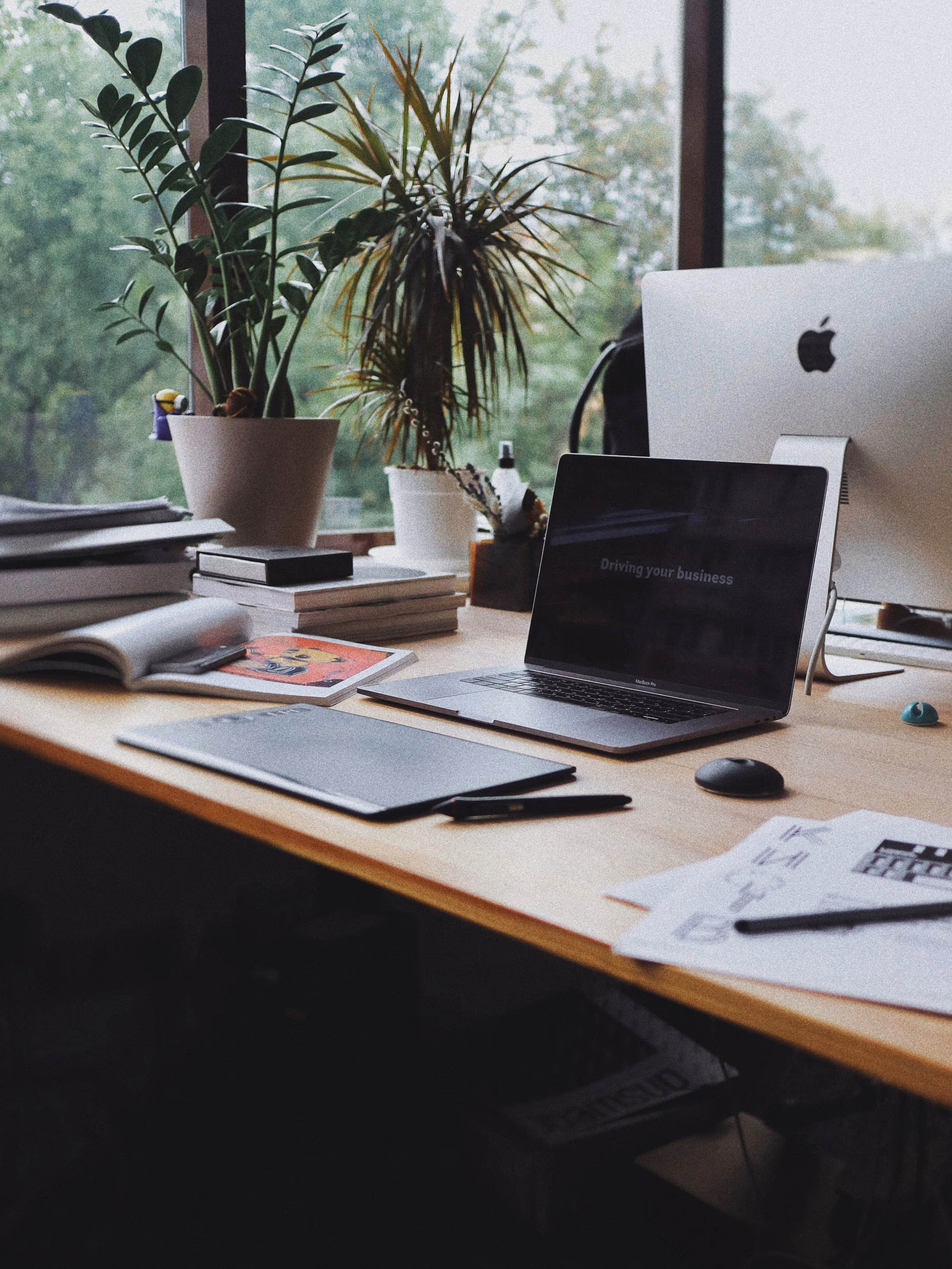 Image of a laptop on a desk
