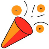 An icon of a party hat