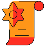 An icon of a certificate