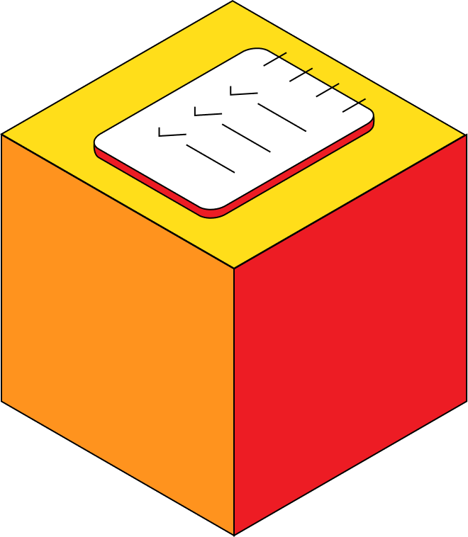 Illustration of a checklist board