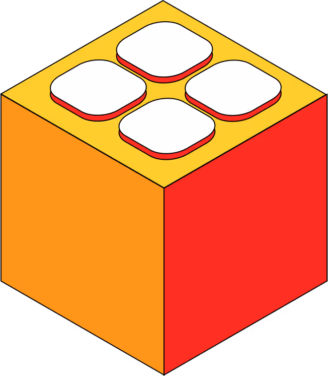 Illustration of 4 squares