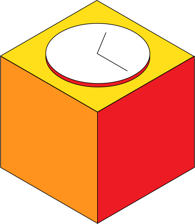 Illustration of a clock icon