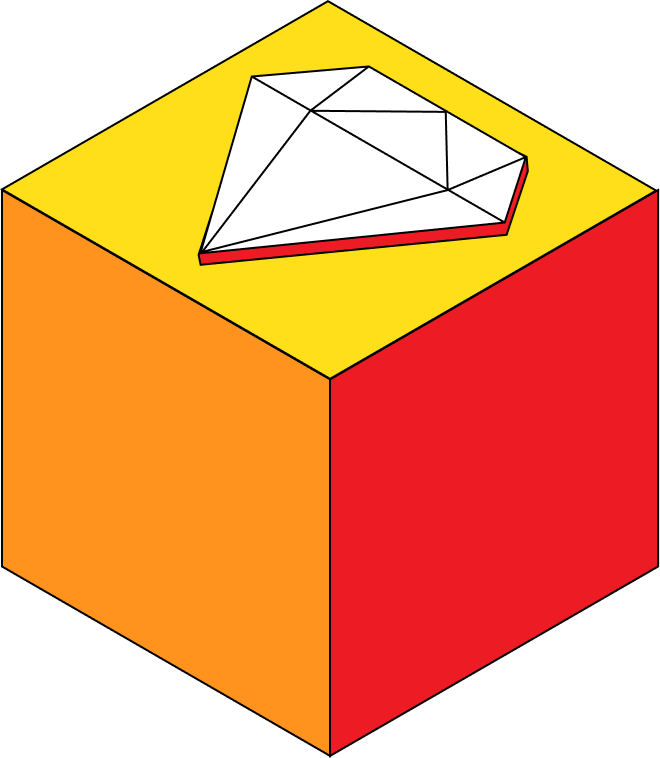 Illustration of a diamond icon