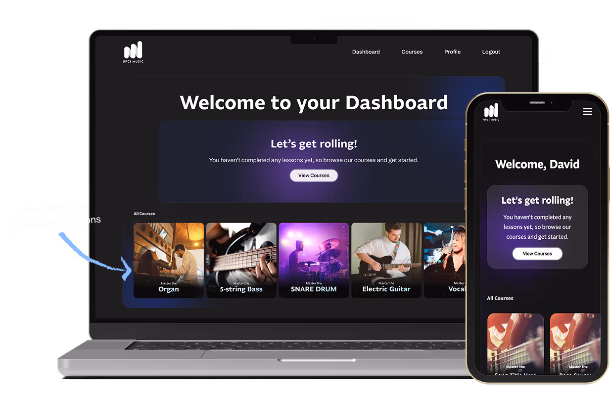 A MacBook displaying the UOCI Membership Dashboard