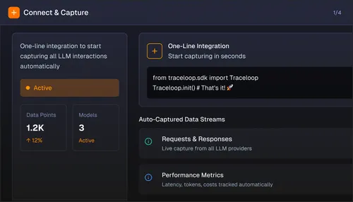 Connect and capture a conceptual UI.