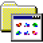 Windows 95 window folder logo