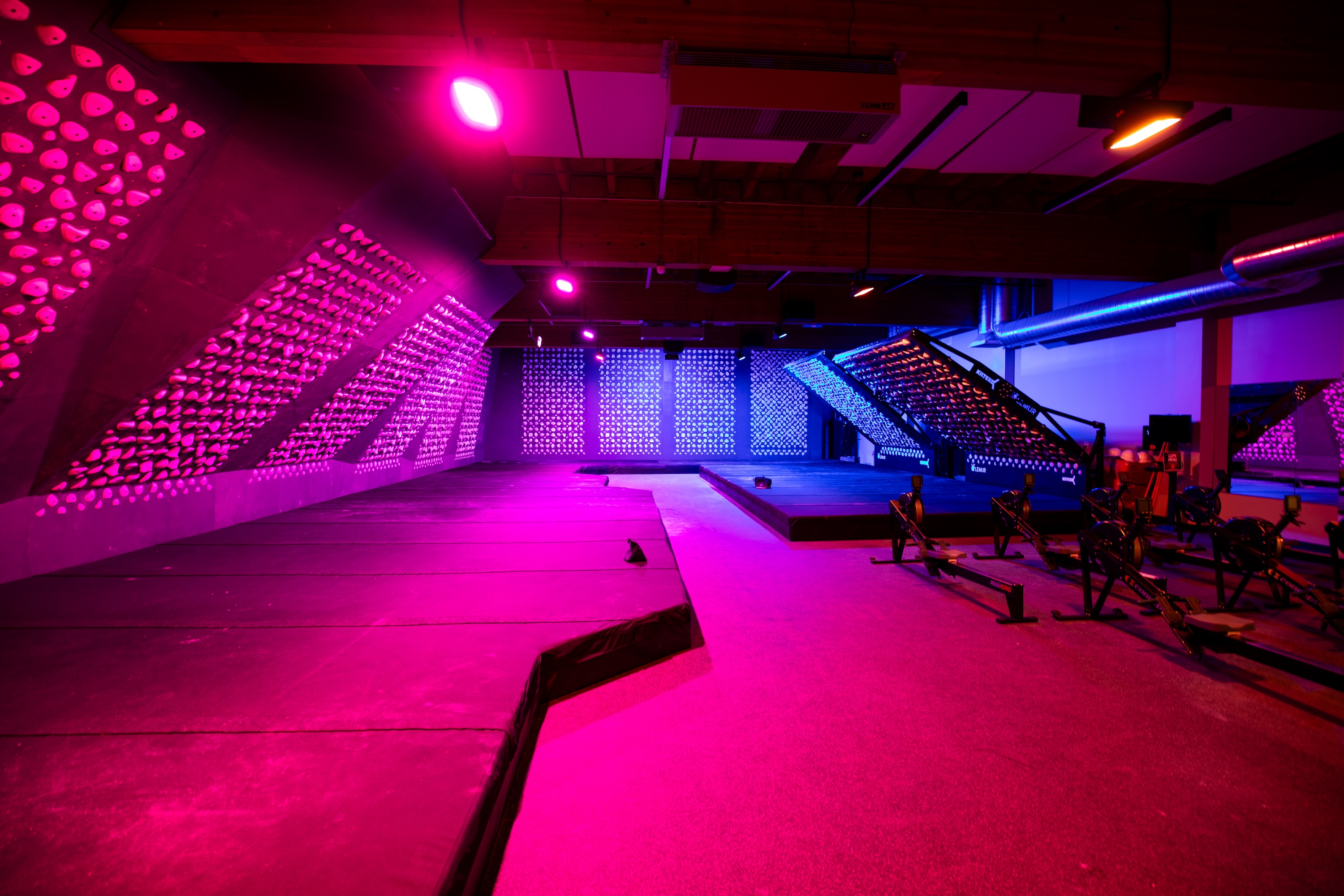 Woman sport climbing