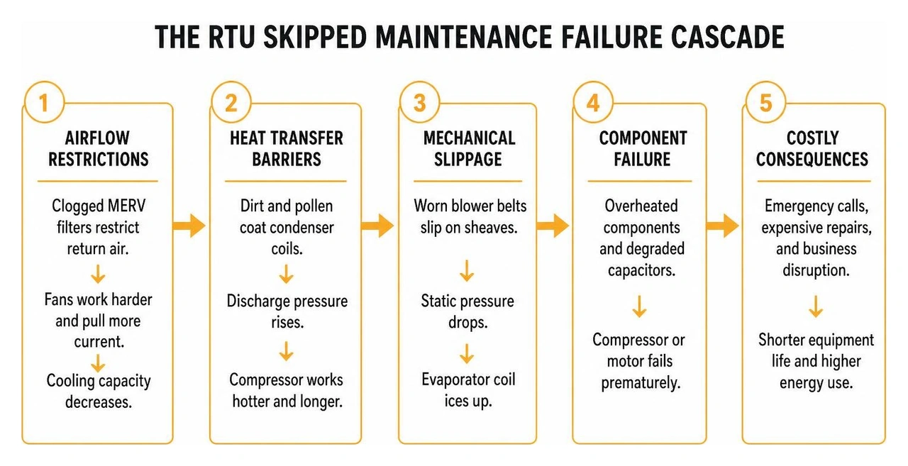 The RTU Skipped Maintenance Failure Cascade The RTU Skipped Maintenance Failure Cascade