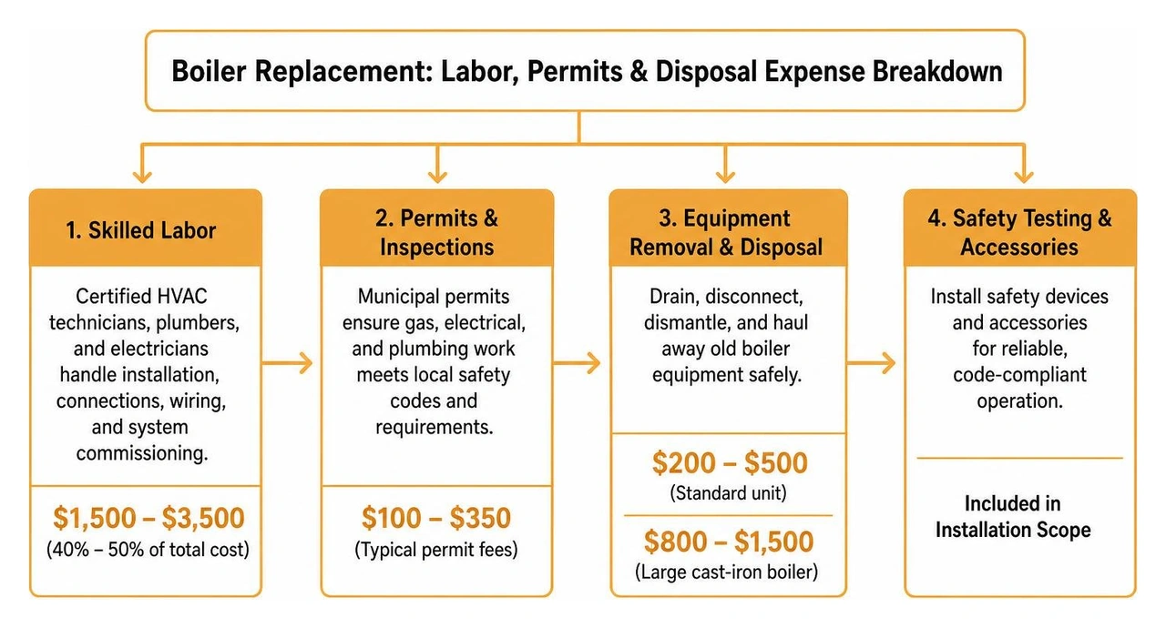 boiler replacement labor permits and disposal expense breakdown boiler replacement labor permits and disposal expense breakdown