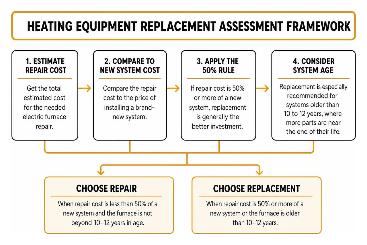 Heating equipment replacement assessment framework Heating equipment replacement assessment framework