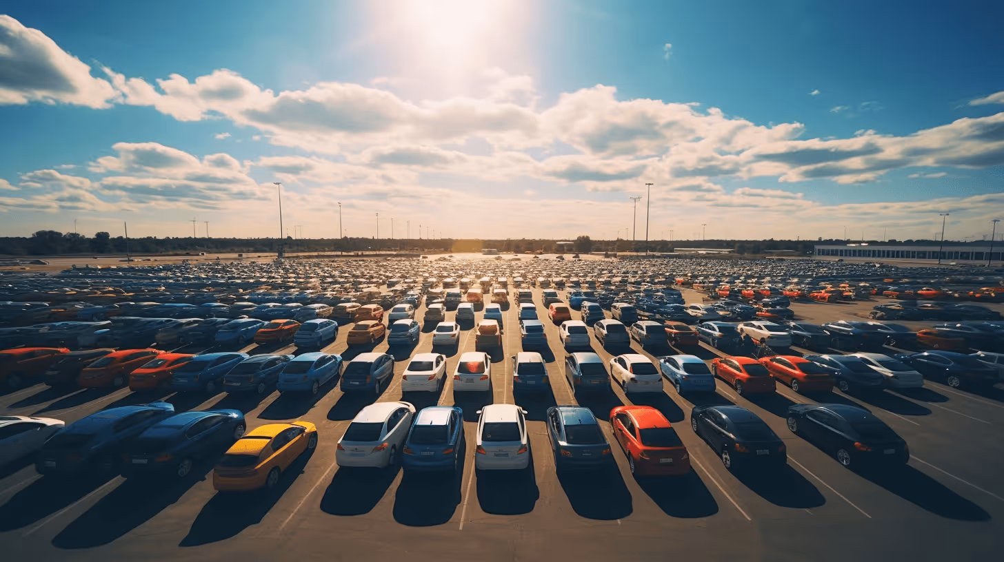 Car Lot Filled with quality used cars