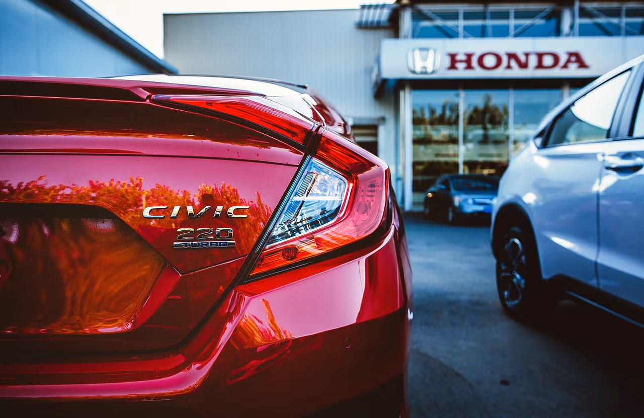 Red honda