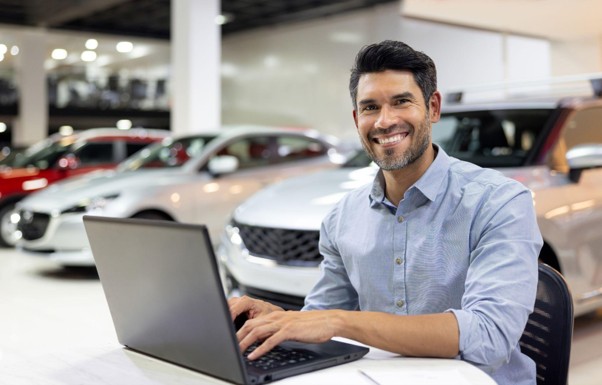 Used car dealer searching for private seller vehicle listings