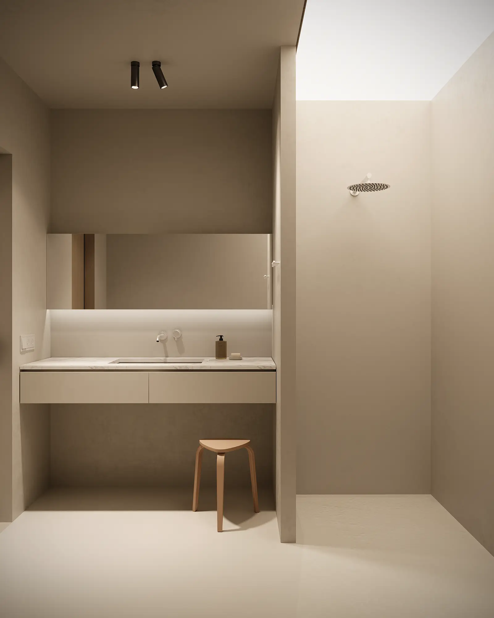 Lakeside washroom