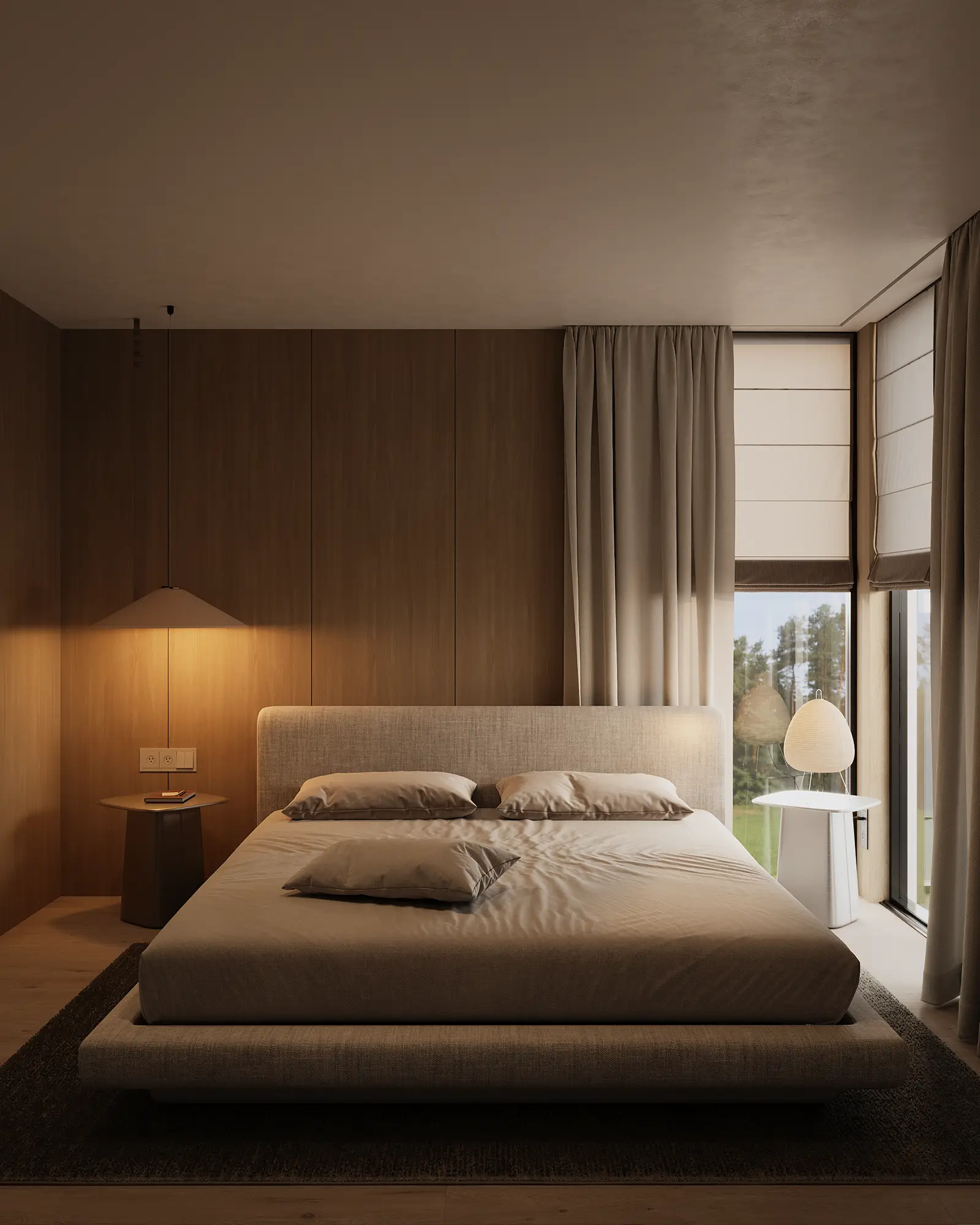 Lakeside bedroom