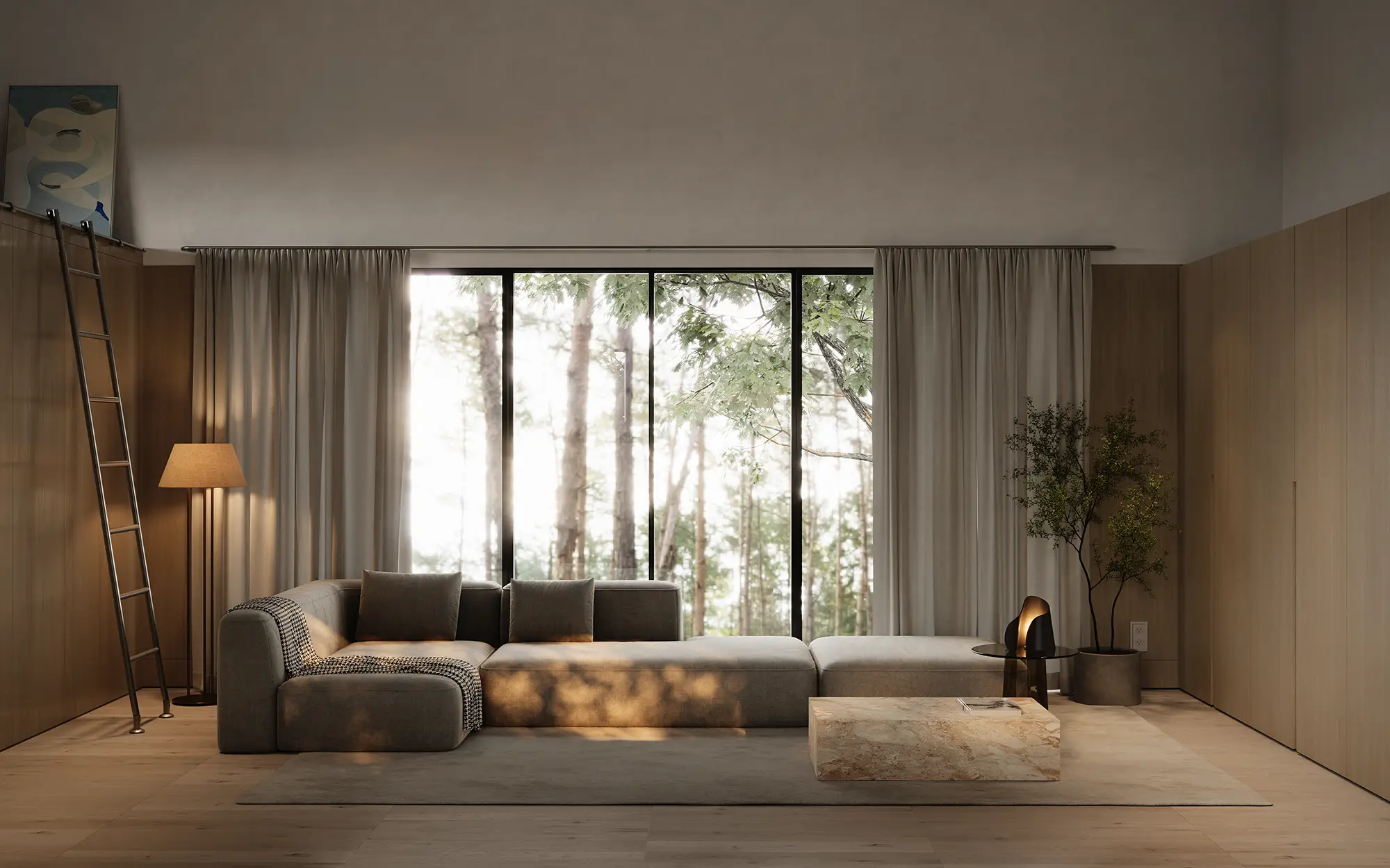 Lakeside Living space