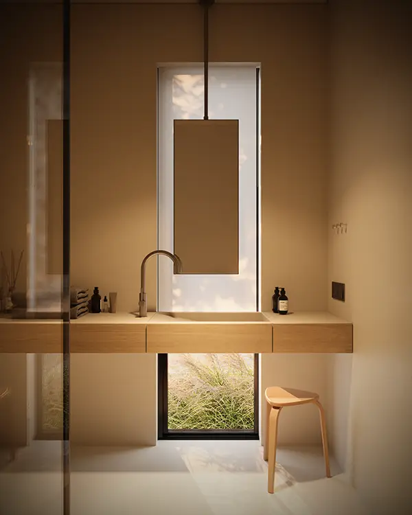 Oceanside bathroom