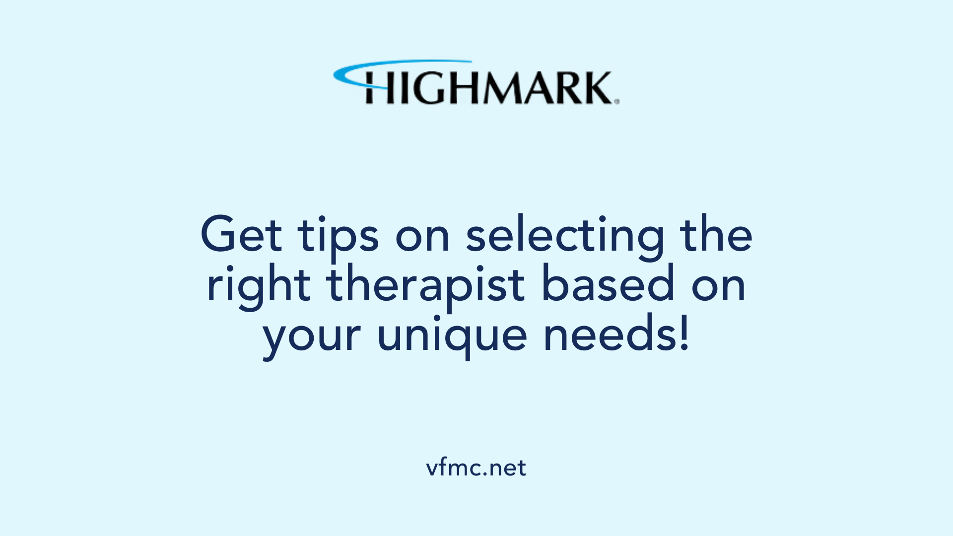 Get tips on selecting the right therapist based on your unique needs!