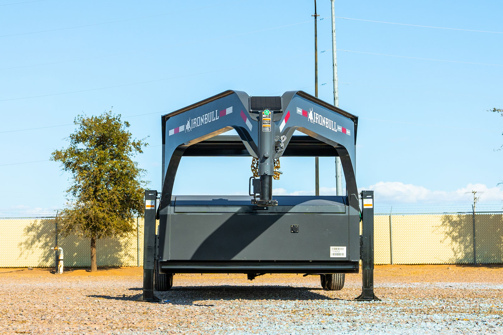 TLG Low profile gooseneck tilt trailer front view