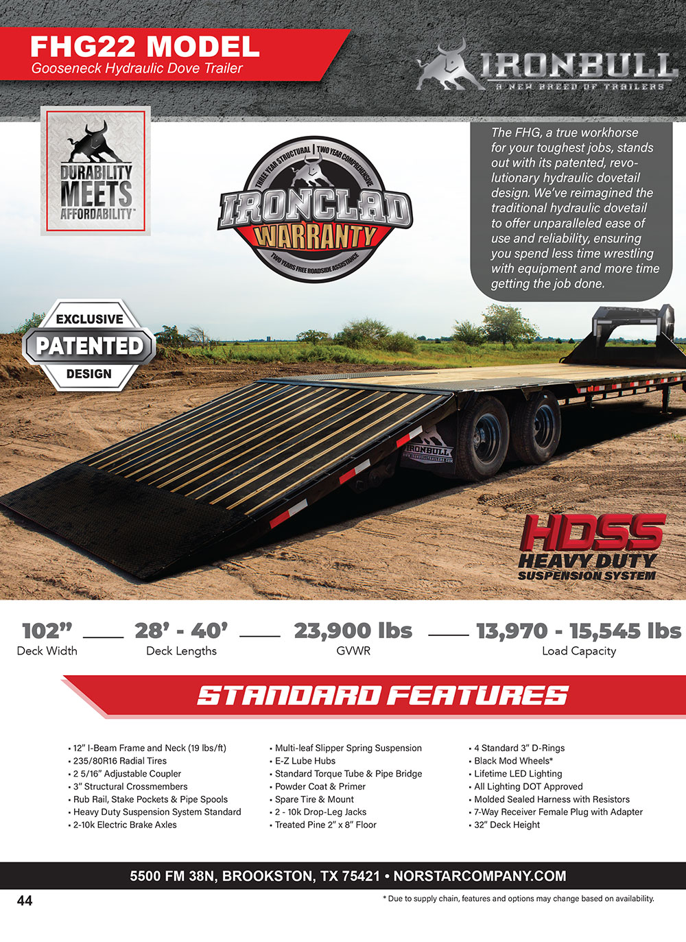 FHG product guide trailer catalog page 1
