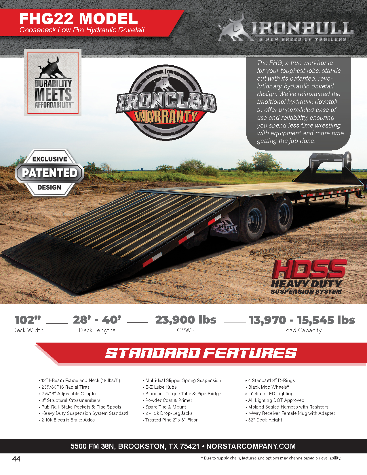 FHG product guide trailer catalog page 1