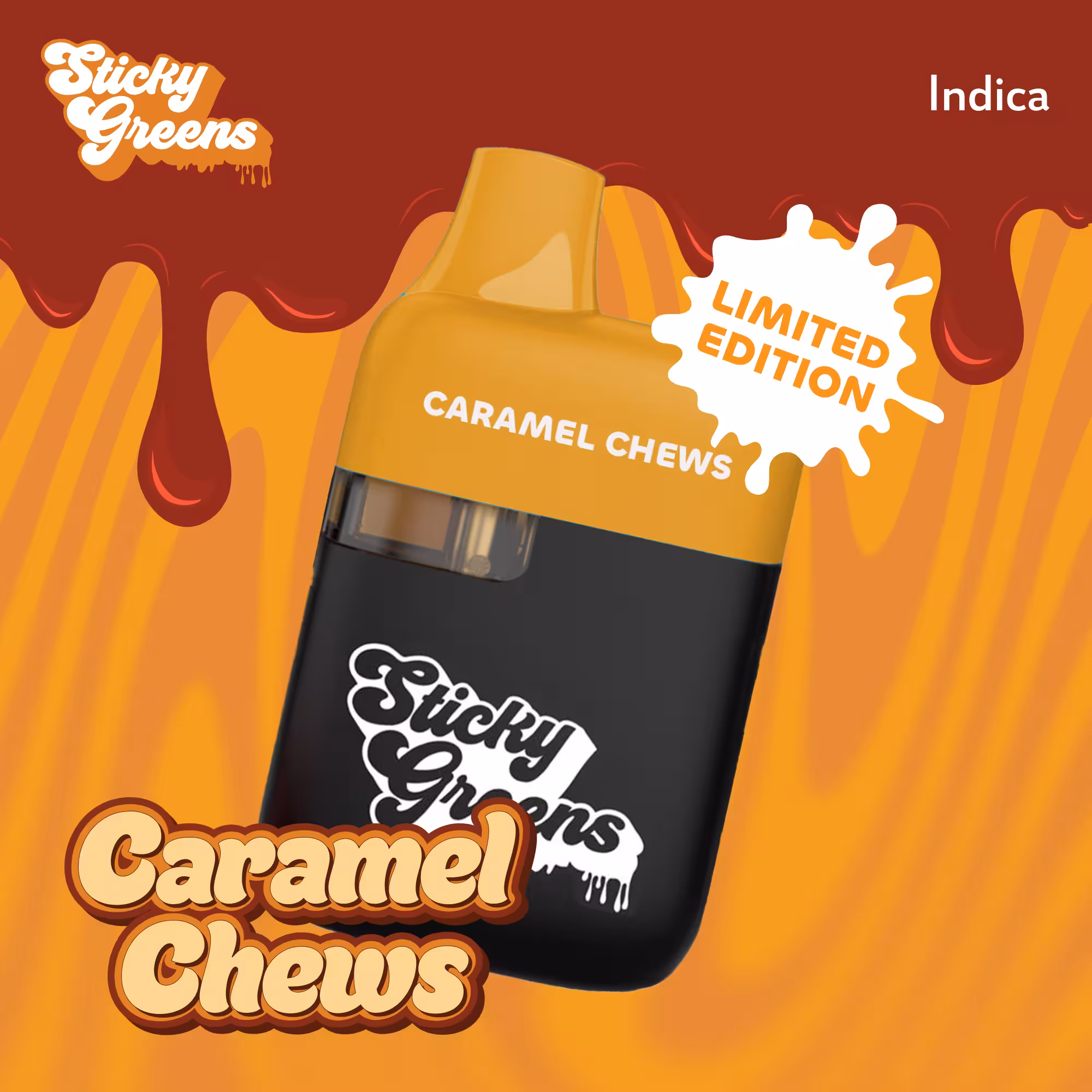 Sticky Greens Caramel Chews 1g All In One Vape