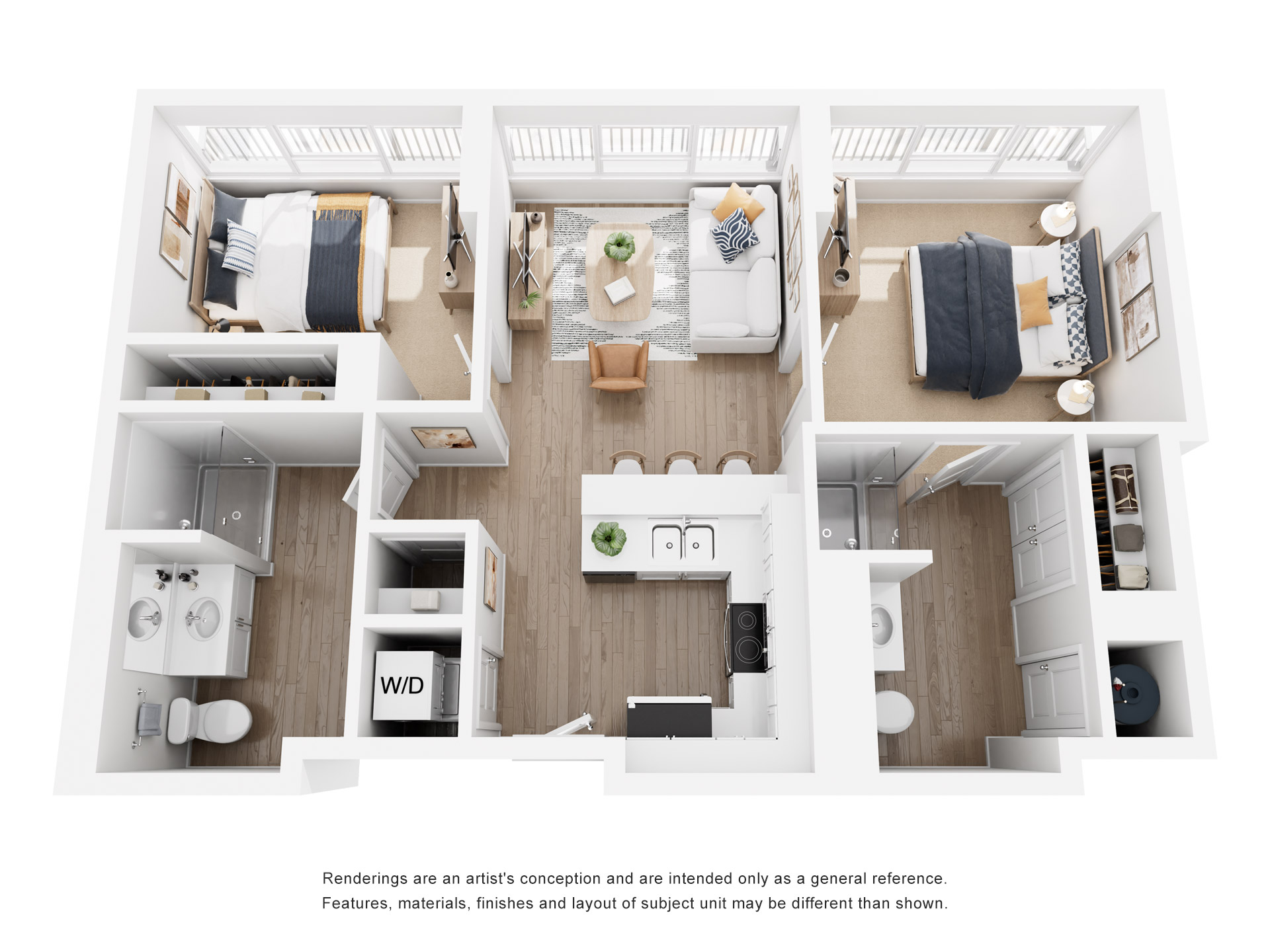 2x2 Floor Plan layout