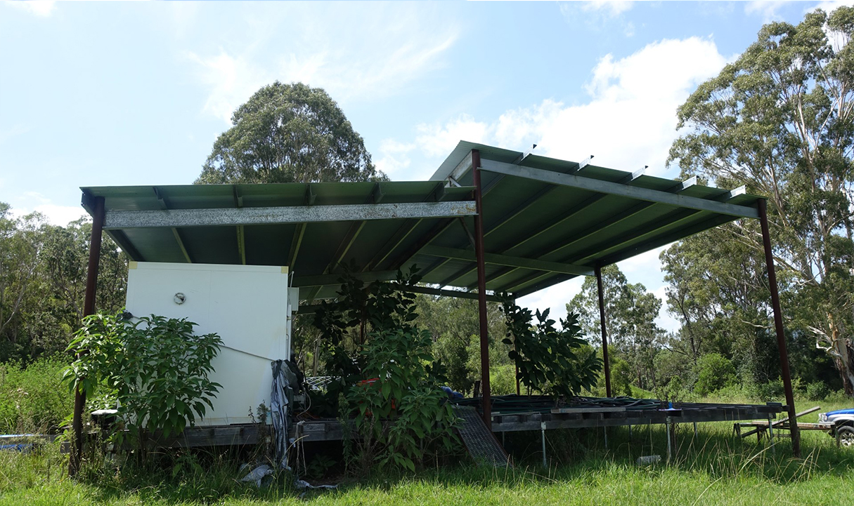 Architect designed adaptive re-use project by residential architects Quorum Studios. Brisbane architects creating sustainable farm shed conversion for top luxury architects Brisbane rural portfolio.