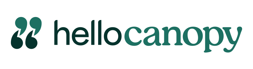 Hello canopy logo, link redirecting to their website