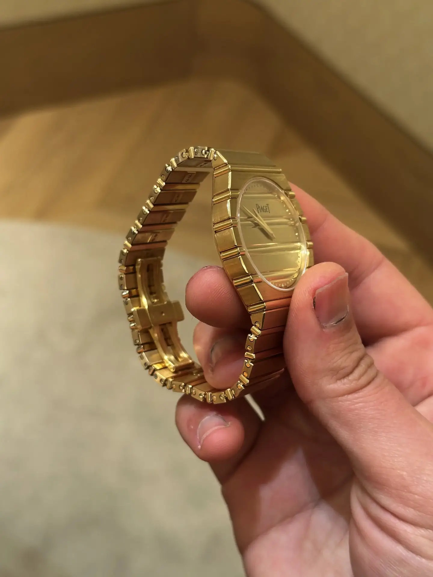 The Piaget Polo 79 closeup